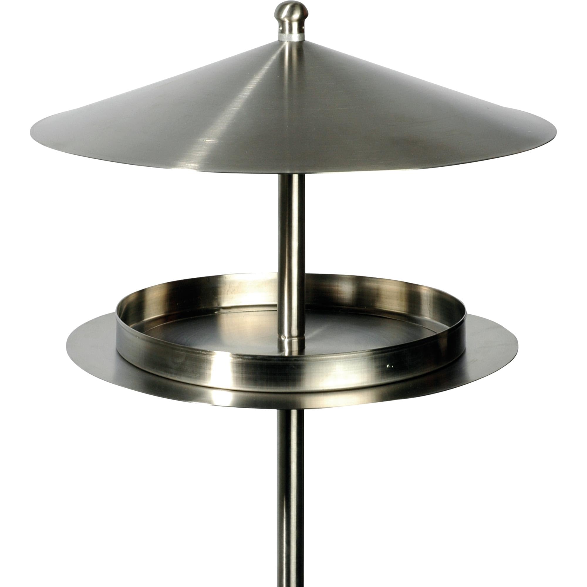 Luxus-Vogelhaus 11610 Bird House Circular Design Silver Shine Effect Made from Stainless Steel with Stand