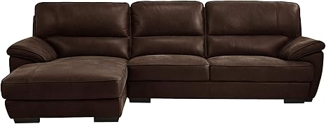 レザーテックス ソファ カカオ 幅280cm 右カウチ ベレーザ 2707 ホーム キッチン Amazon Co Jp