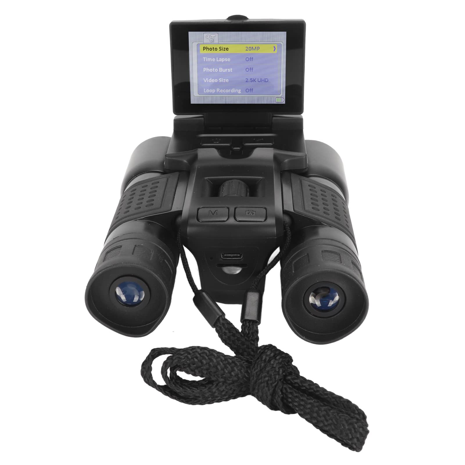 2.4in LCD Display Digital Binoculars Camera, 12x32 5MP Video Photo Recorder Digital Camera Telescope, Take Pictures Video Telescope for Watching Bird, Football Game