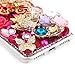 Mavis's Diary Phone case Compatible with iPhone 7, iPhone 8 Full Edge 3D Handmade Luxury Bling Crytal Fashion Design Shiny Gem Pearl Rhinestone Diamond Clear Hard Cover (Crown Castle)