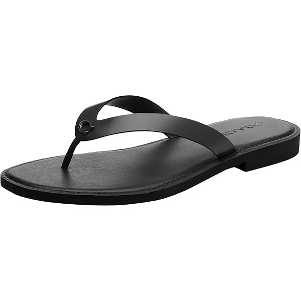 Amazon.com | COACH Women's Franki Flip-Flops in Signature