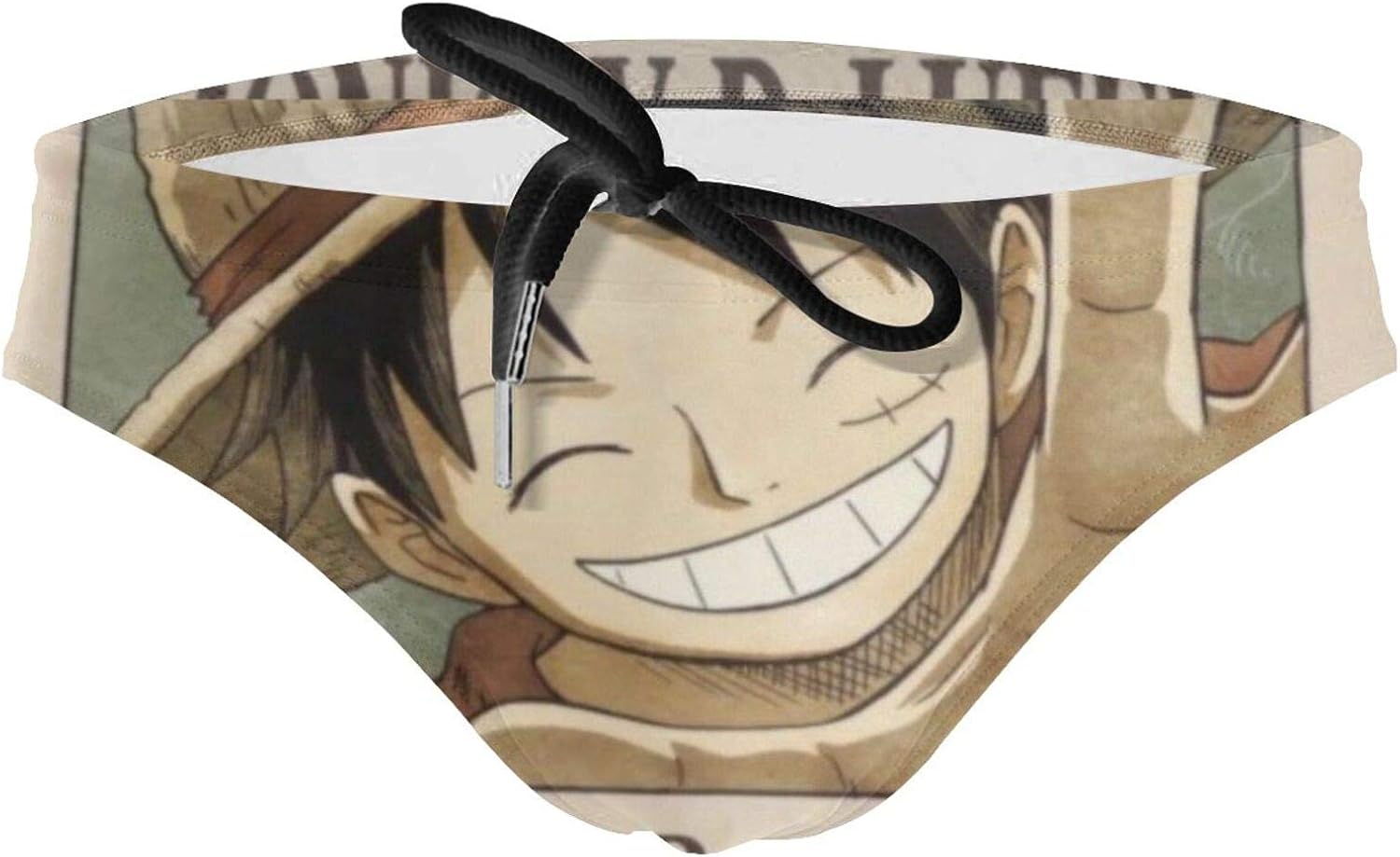 Anime One Piece Monkey D. Luffy Men's Drawstring Sport Swimsuit Print