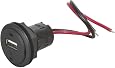 ProCar Einbau-USB-Steckdose Mit 2x Power Outlets – 12V/24V, Max. 20A, Für Auto, Boot & Camping