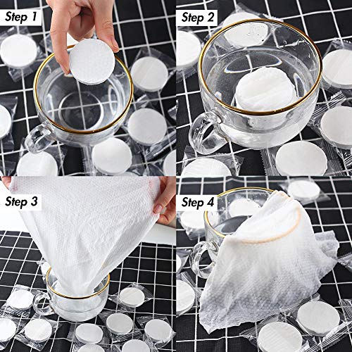 BigOtters Large Compressed Towel, 15 PCS 9.8 x 19.7 inches Hand Towels Tablet Towel Cotton Coin Tissue for Travel Camping Home Bathroom Beauty Salon Outdoor Sports Businesstrip