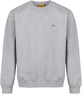 Iron Mountain Mens Fleece Jumper Crew Neck Sweatshirt Light Grey Marl XL view 3