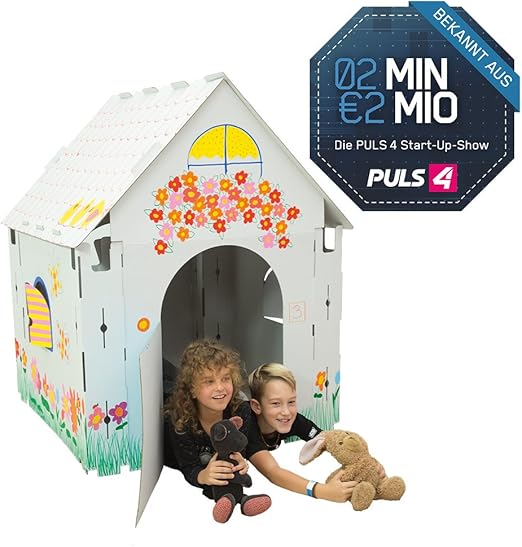 Brixii Haus Fur Kinder Zum Bemalen Und Bekleben Aus Pappkarton