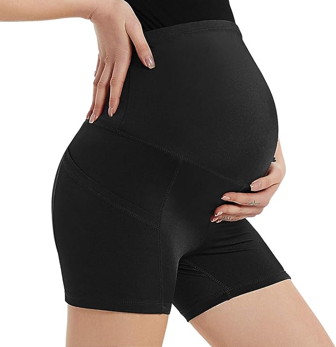 Hulpvktsgiq Women Maternity Yoga Shorts Over
