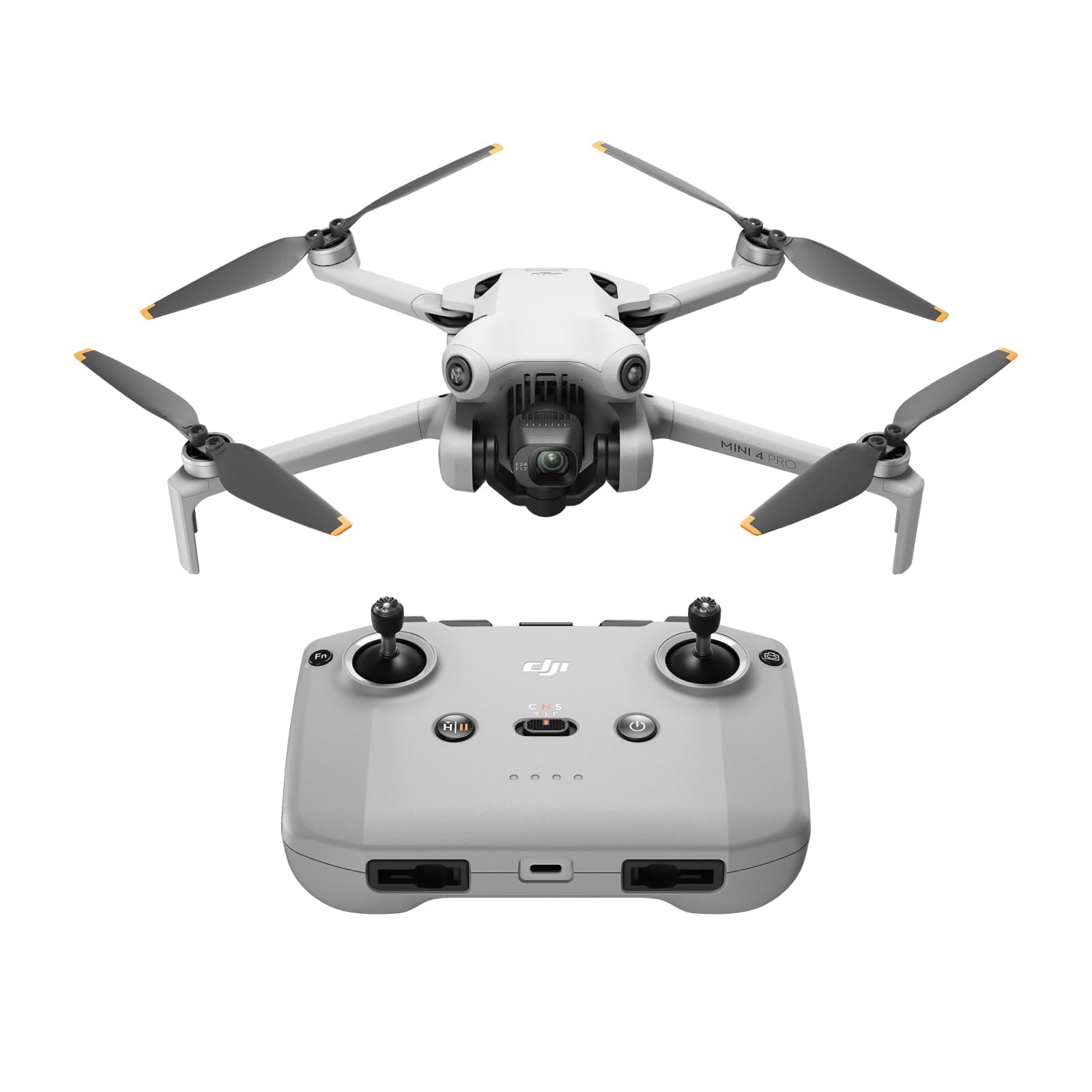 DJI Mini 4 Pro (con DJI RC-N2), mini drone pieghevole per adulti con fotocamera HDR in 4K, meno di 249 g, autonomia di volo di 34 min., distanza di trasmissione video max. di 20 km, C