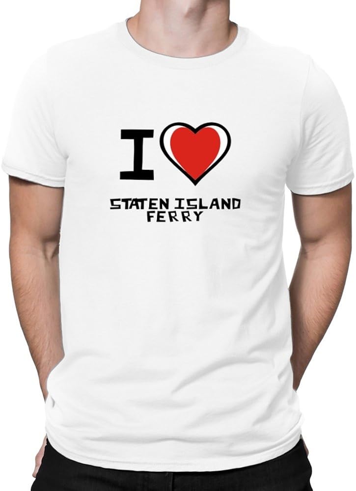 Teeburon I Love Staten Island Ferry Camiseta: Amazon.es: Ropa y accesorios