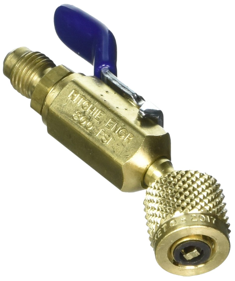 Yellow Jacket 93842 Mini Ball Valve (3 Pack) Small, Gold