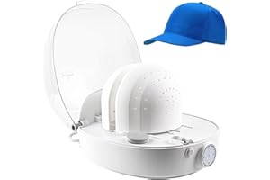 TESMOTOR Hat Cleaner, Automatic Hat Steam Cleaner, Hat Shaper, All in One Hat Care Machine, Steam Cleaning & Ironing and Fast Drying for Baseball Caps, Bucket Hats, Felt Hats