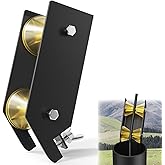 Well Pump Pulling & Installing Assist Tool, Rollers for Wire, Cable, Poly Pipe, Flexible Pipe, Pulling Well Pump the Easy Way, Sits on Top of the Well Casing to Assist Pulling (Two Rollers)