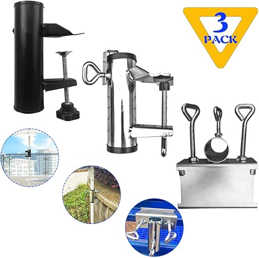 Amazon Com Joatiy Patio Umbrella Holder Bench Buddy Deck Umbrella Stand Clip Beach Fishing Umbrella Mount Clamp Outdoor Table Fixed Umbrella Stand Non Slip Firm For Beach Courtyard Balcony A B C Home Kitchen