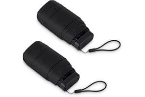LEAGERA Mini Umbrella For Purse - Open Diameter 35inch, Small Travel Umbrella Compact Mini Waterproof Umbrellas for Rain, Suitable for Women Purse and Pocket, Manual-Opening
