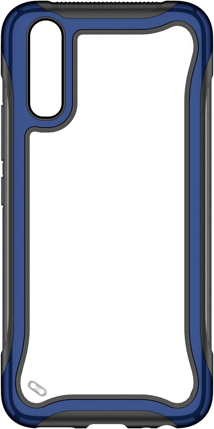 Dedux Case for Huawei Y9s Case, Clear Back with Hard Painted Pc and Shockproof Tpu Frame 3 in 1 Bumper Cover. Blue