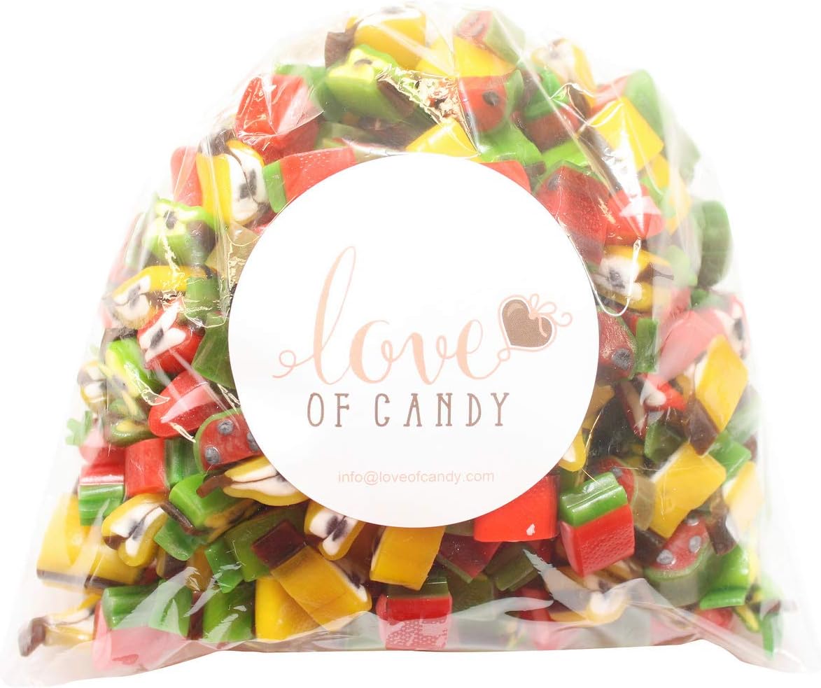 Love of Candy Bulk Candy - Fruit Attack! Mini Fruit Chews - 2lb Bag