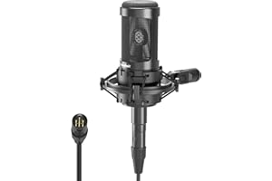 Borenbuir Mic for Asmr, for Audio Interface Cardioid Condenser Microphone XLR, Studio Recording microfono condensador with Shock mounts and Microphone Cable for Podcasting Music Voice-Over
