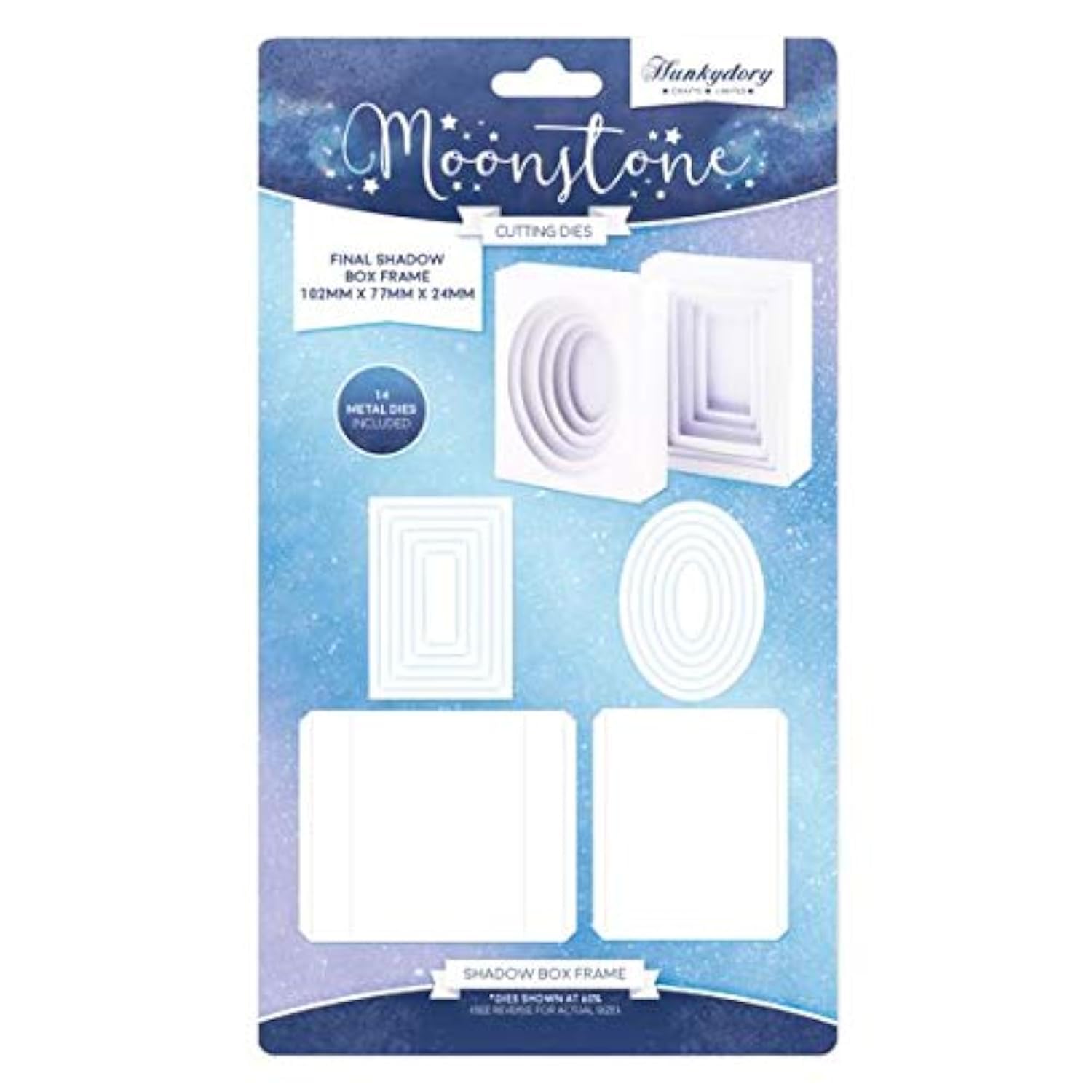 Hunkydory - Moonstone Shadow Box Frame Craft Cutting Die Set - MSTONE076