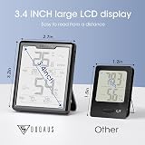 DOQAUS Room Thermometer Humidity Meter Digital Thermo-Hygrometer LCD 3 Color view 4