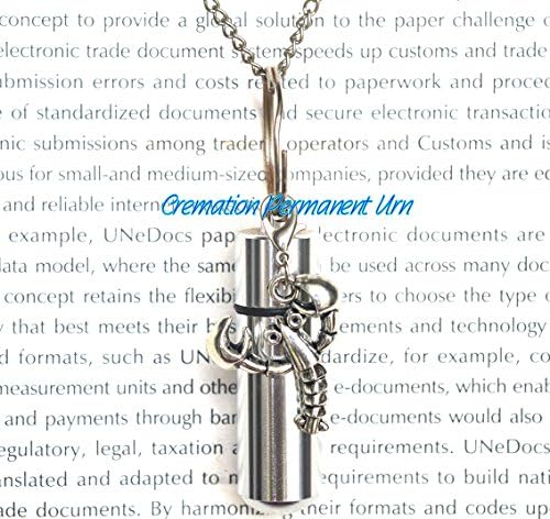 Crab Cremation Necklace Jewelry - Crab Cremais Jewelry-Stainless Steel Urn Crab Cremation Necklace-Remembrance Necklace-Sympathy-Urn for Ashes