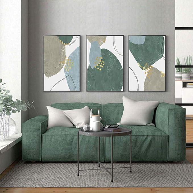 Amazon.de: Abstrakte Celadon Delineate Leinwand Kunst Gemälde für