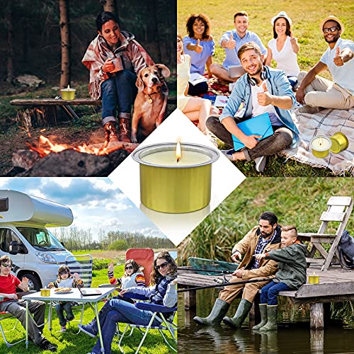 CREASHINE Candela Citronella,12 Packs Candela Citronella Esterno, Candela Citronella Grande,Set Regalo di Candela Profumate,Cera di Soia Naturale per Campeggio/Feste/Giardino/Eventi Interno/Esterno