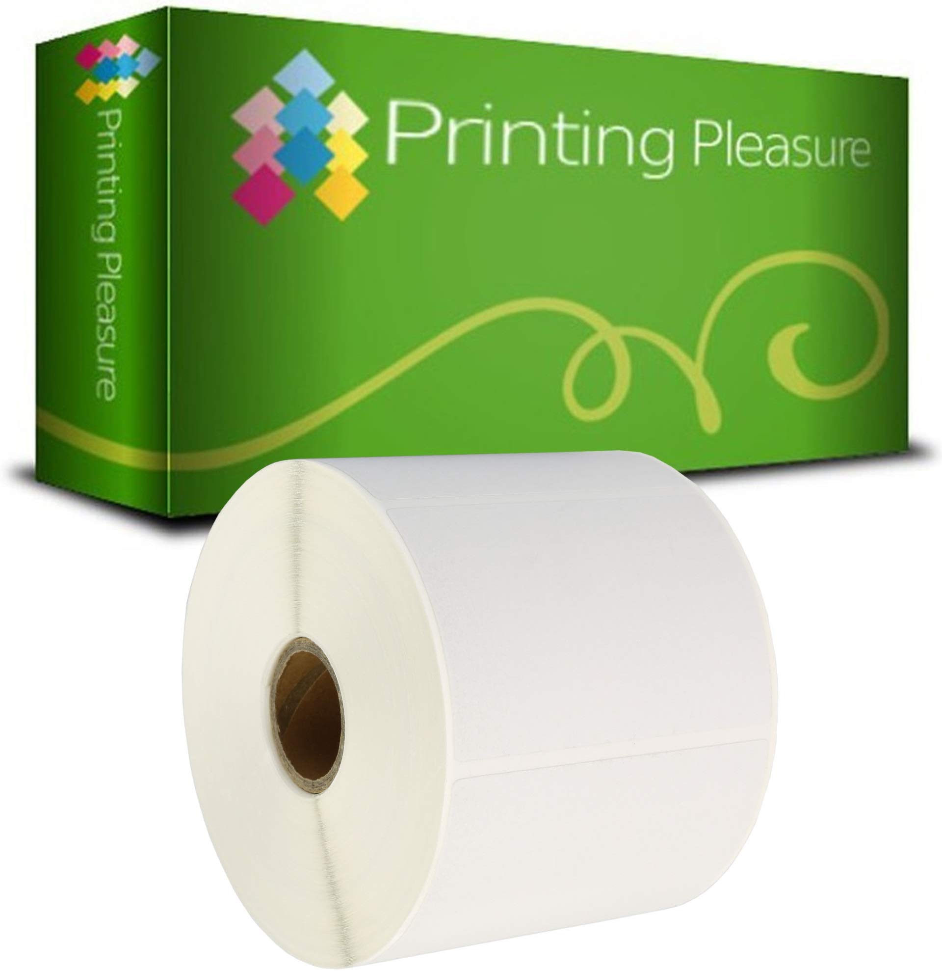 Printing Pleasure Compatible Zebra 76mm x 51mm White Direct Thermal Labels (1000 Labels per Roll) for Zebra, Toshiba, Citizen, Eltron, Orion, UPS Label Printers