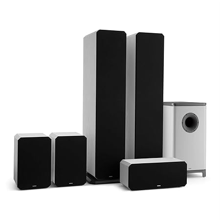 NUMAN Octavox 751 MKII 5.1-Kanal Surroundsound Heimkino Lautsprechersystem (280 Watt, computeroptimierte Gehäuse, Octavox Wav