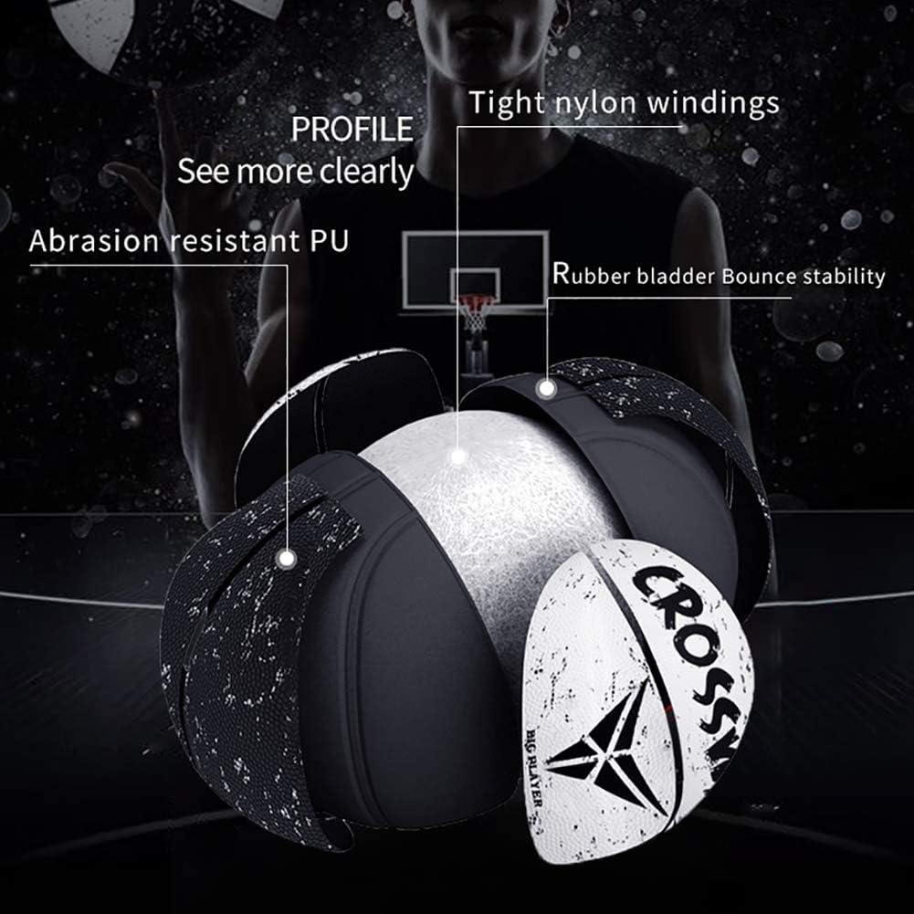 College Basketball 27.5"-29.5" Indoor Outdoor Basketball Official Size 5-7 Street Composite Leather Basketballs for Youth, Training, High School : Sports & Outdoors