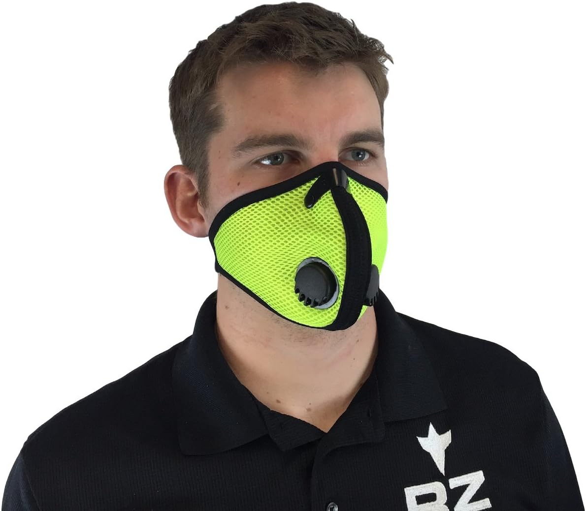 RZ Mask Dust/Pollution Mask With 5 Lab Tested Filters, Model M2, Mesh, Regular, Yellow,