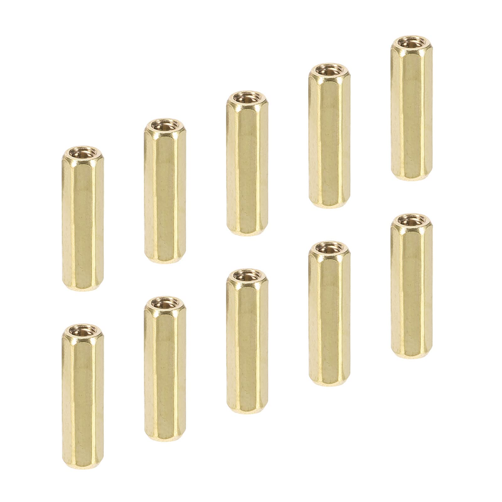 YOKIVE 20 Pcs M2 Spacers, Brass Hex PCB Standoffs Nuts, Keep Height Consistent, Great for Motherboard, Circuit Board, Electronics (Gold Tone, 12mm)