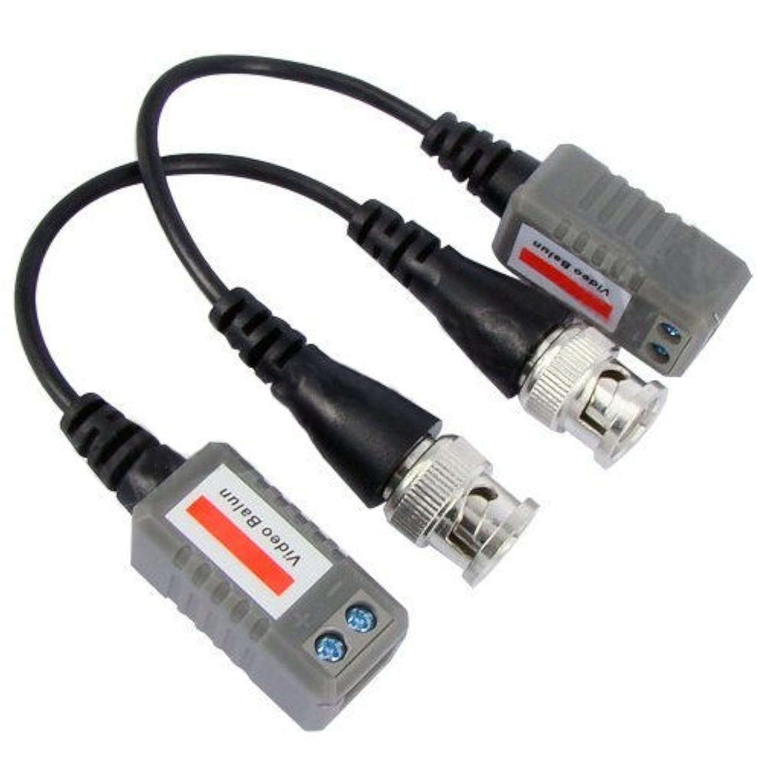 BW PAIR CCTV Camera BNC CAT5 Video Balun Transceiver Cable