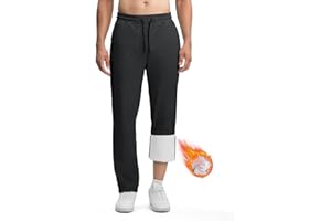 Rdruko Men's Fleece Sweatpants Straight Leg Athletic Yoga Lounge Pants Open Bottom Casual Jersey Pants with Zipper Pockets