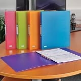 Oxford A4 Ring Binders 40mm Spine Pack of 5 Assorted Colours view 7