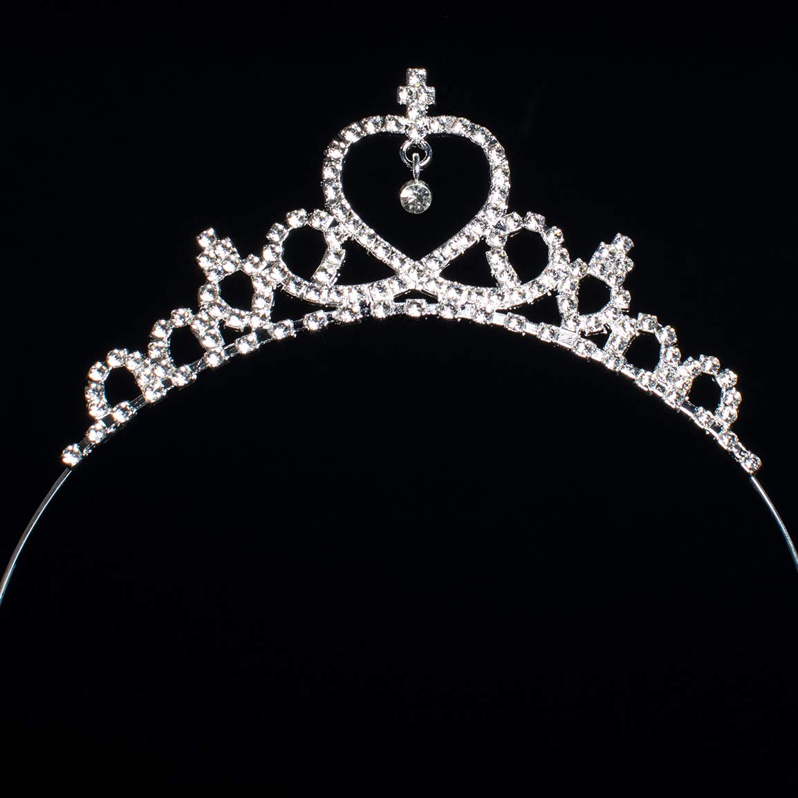 Girls Princess Crystal Tiara Crown For Birthday Party(Style1) : Beauty