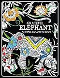 Graceful Elephant: Animals Coloring Book by Tiny Cactus Publishing