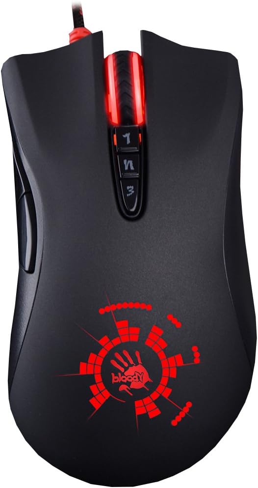Bloody A91 Optical Gaming Mouse with Light Strike (LK) Optical Switch & Scroll 8 Programmable