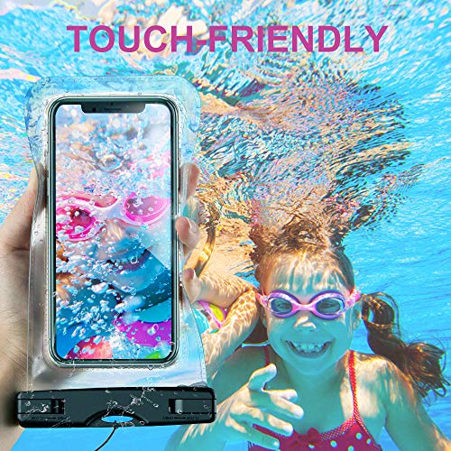 Boncas Waterproof Backpack, 30L Dry Bag with Waterproof Phone Pounch, Roll Top Bag Dry Sack Waterproof Dry Bag Perfect for Kayaking, Fishing, Rafting-Blue