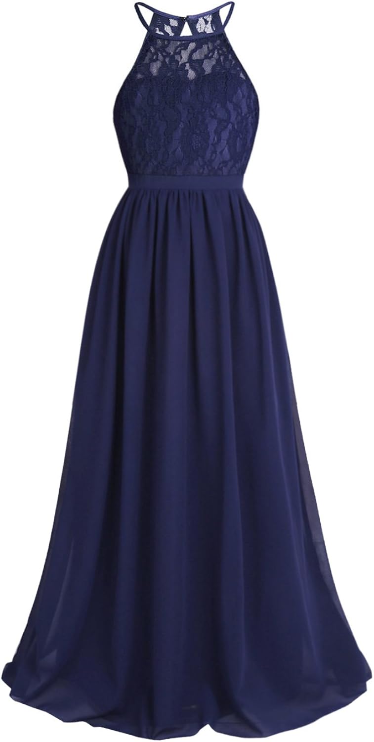 Agoky Agoky Mädchen Festliche Kleider für Hochzeit Party Lange ...