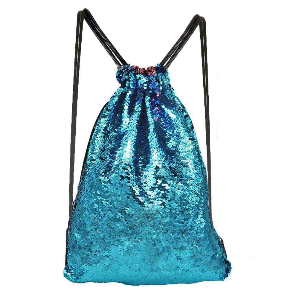 Alritz マーメイド スパンコール ドローストリングバッグ リバーシブル