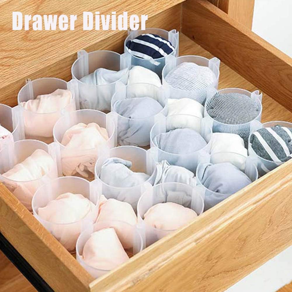 YITAQI Drawer Divider,Creative Multi-Purpose Adjustable Stretch Organizer Grid Retractable Partition Board Drawers Household Storage(Grey): Home & Kitchen