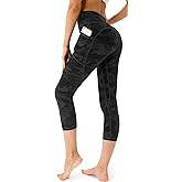 PERSIT Yoga Pants for Women with Pockets High Waisted Black Workout Leggings Athletic Gym Soft Yoga Leggings