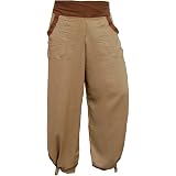 PANASIAM Pantaloni Aladdin Geometrix - Pantaloni harem fatti a mano in