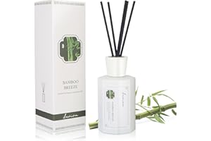 Aeviva Reed Diffuser Set, 6.76 fl oz Bamboo Breeze Scented Oil Diffuser, Home Fragrance with Reed Sticks for Bedroom, Office, Bathroom Shelf Decor & Gifts