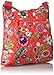 Vera Bradley Women's Cotton Hipster Crossbody Purse, Coral Floral, One Size