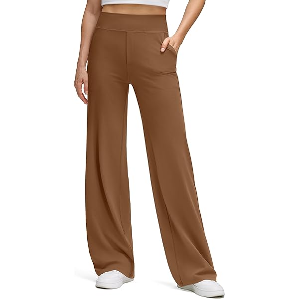 Amazon.com: G4Free Dress Pants for Women Trendy Wide Leg Yoga