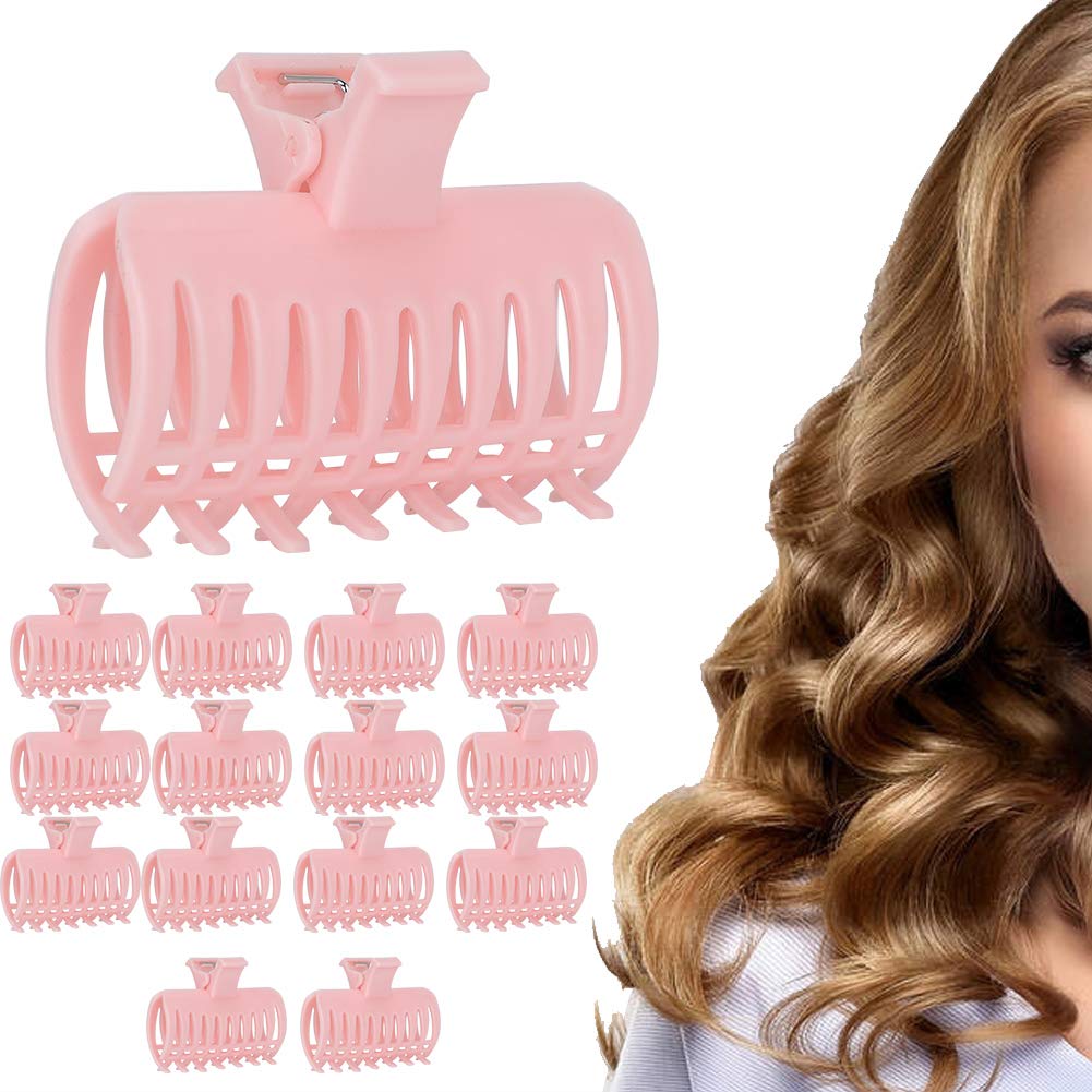 Hot Roller Clips, 15Pcs/Set Plastic Hot Rollers - Curler Clips for Hair Styling & Volume