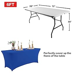 IVAPUPU 4FT Table Cloth for Rectangular Fitted