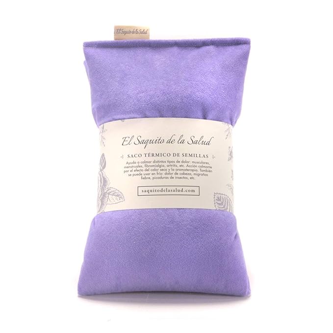 Saco Térmico Semillas Microondas Violeta Aterciopelado (Sin Aroma ...