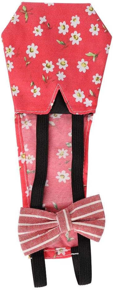 Chicken Diaper Washable Reusable Poultry Cloth Diapers Fashionable Nappy for Goose Duck Hen Chicken Pigeon(Red M)